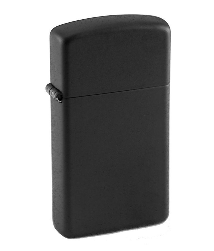 Zippo Slim Black Matte Lighter #1618