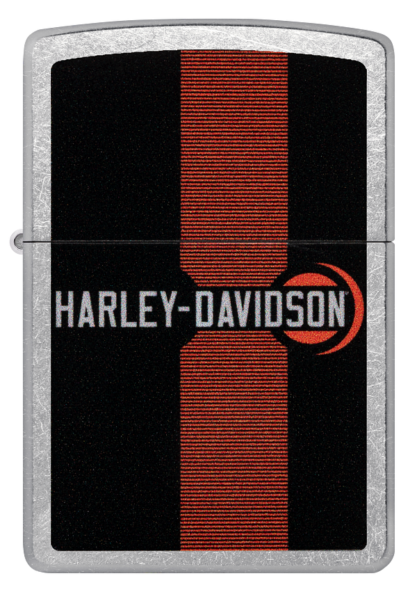 Zippo Harley Davidson Stripe Design, Street Chrome Lighter #48604