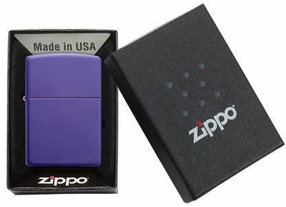 Zippo Classic Purple Matte Genuine Windproof Lighter, Made In USA #237