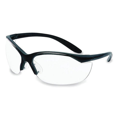 UVEX Vapor II Shooter's Safety Eyewear, Black Frame Clear Anti-Fog Lens #R-01535