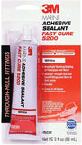 3M Marine Adhesive Sealant Fast Cure, White, 3 oz Tube #05220