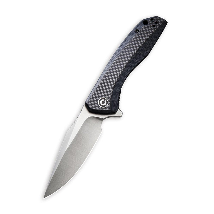 CIVIVI Baklash Twill Carbon Fiber Black Handle, Satin Finished Blade #C801D