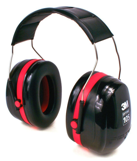 3M Peltor Optime 105 Over-the-Head Earmuff, Hearing Conservation #H10A