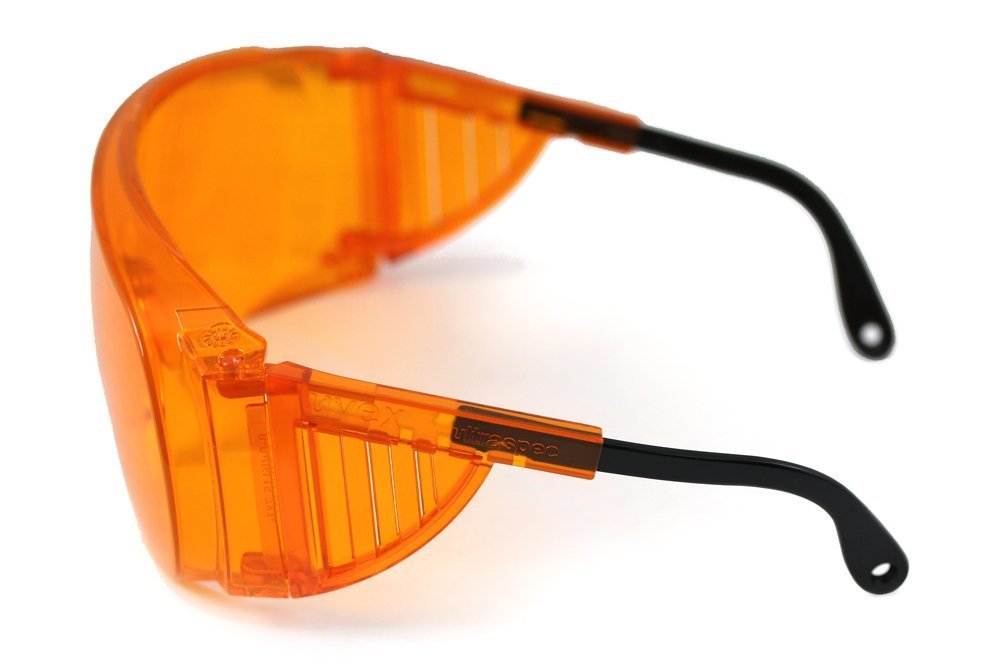 Uvex Ultra-spec 2000 Wrap-around Glasses, Orange Frame #S0360X