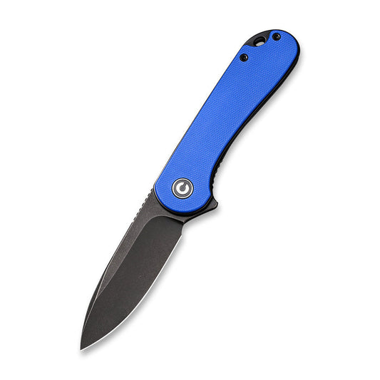 CIVIVI Elementum Knife, Blue G10 Handle, Black Stonewashed Blade #C907X