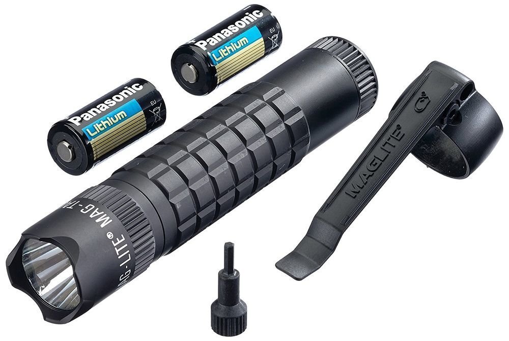 MAGLITE Mag-Tac LED Flashlight, 320 Lumens, Adjustable Beam, Black #SG2LRA6