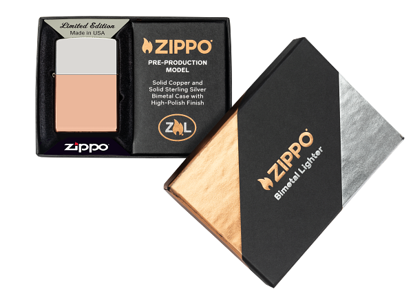 Zippo Limited Edition Lighter, Copper with Black Plated Insert