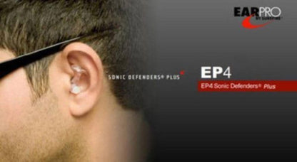 SureFire EarPro Sonic Defenders Plus, Hearing Protection, Large, Clear #EP4-LPR