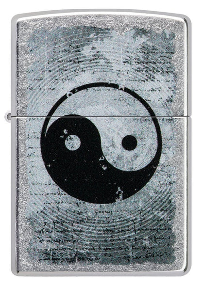 Zippo Yin Yang Order and Chaos Design, Street Chrome Finish Windproof Lighter #49772
