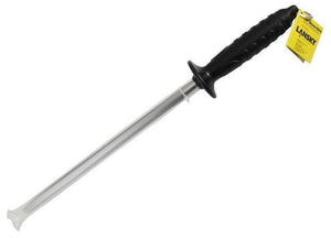 Lansky 9" Steel Sharp Stick, Comfort Grip,Sharpening Rod, Butcher's Style #LSS9S
