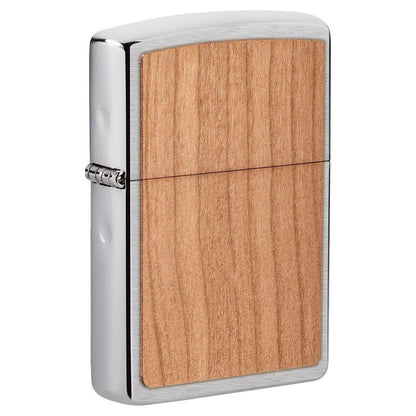 Zippo WOODCHUCK Cherry Wood Emblem, 100% Real Wood Lighter #49462