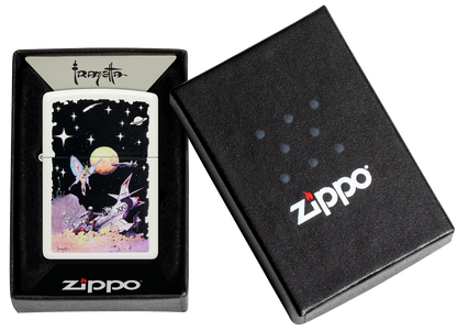 Zippo Frank Frazetta Space Fairy, White Matte Lighter #48378