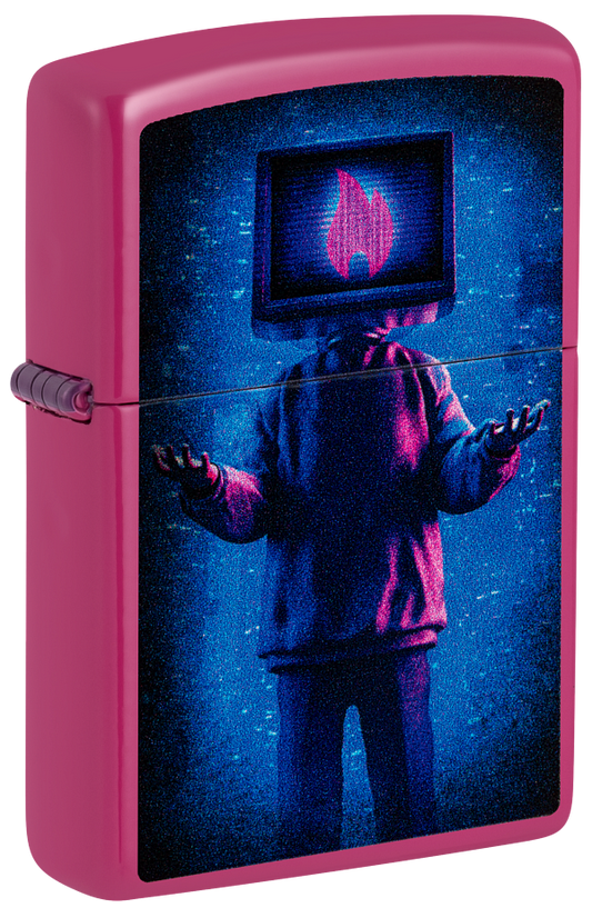 Zippo Cyberpunk TV Head Color Image Design, Frequency Color Lighter #48515