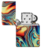 Zippo Marble Glow-In-The-Dark Green 540 Design Lighter #48612