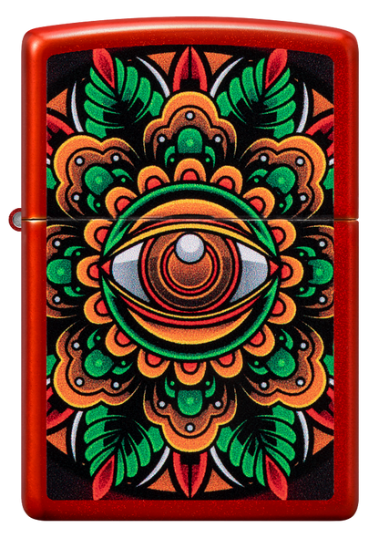 Zippo Trippy Eye Design, Metallic Red Lighter #48678