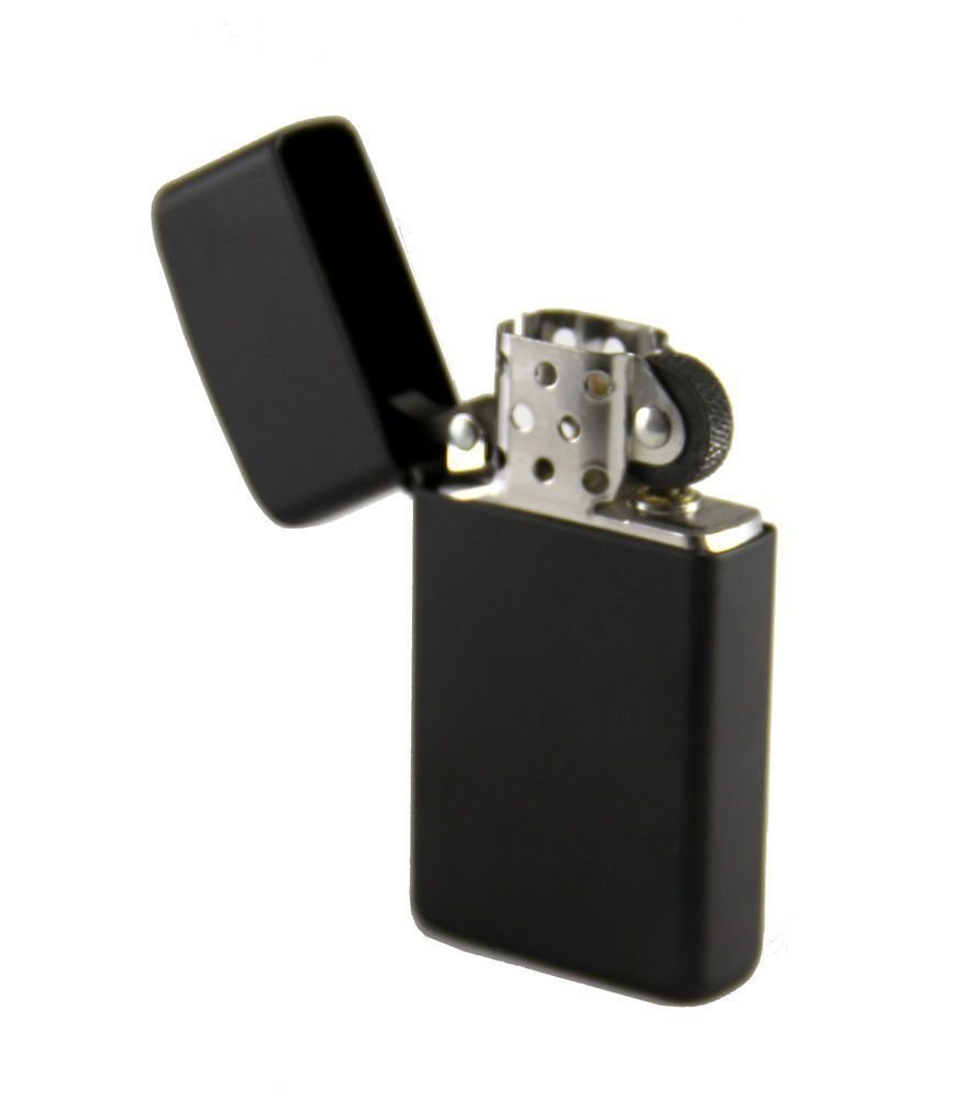 Zippo Slim Black Matte Lighter #1618