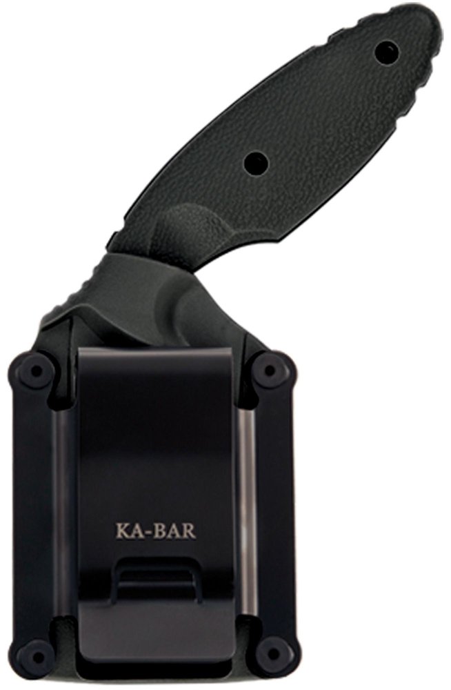 KA-BAR Hard Plastic Sheath + Belt Clip for TDI, for 1477 1480 1481, Black #1480S