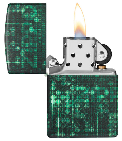 Zippo 540 Glow-in-the-Dark Green Lighter #48408