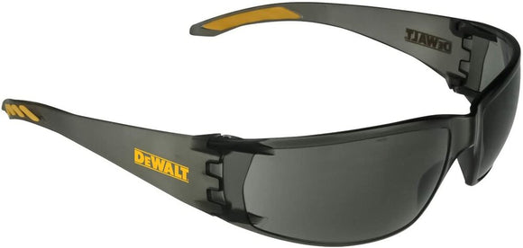 DeWalt Rotex Safety Glasses, Smoke Frame, Wraparound Smoke Lens #DPG103-2D