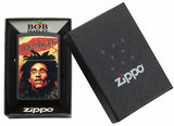 Zippo Bob Marley Dreads, Black Matte Finish, Genuine Windproof Lighter #49154