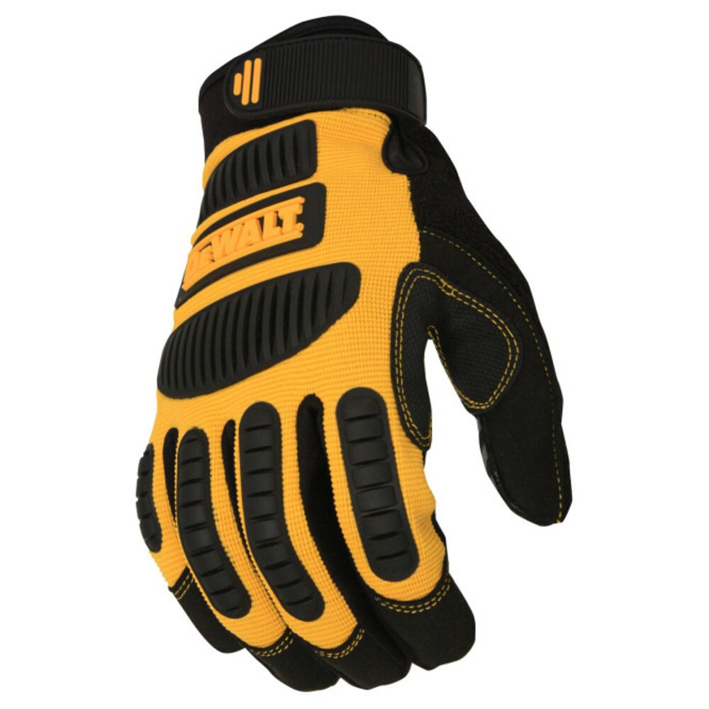DeWalt Performance Mechanic Work Gloves, Yellow/Black, Medium #DPG780M