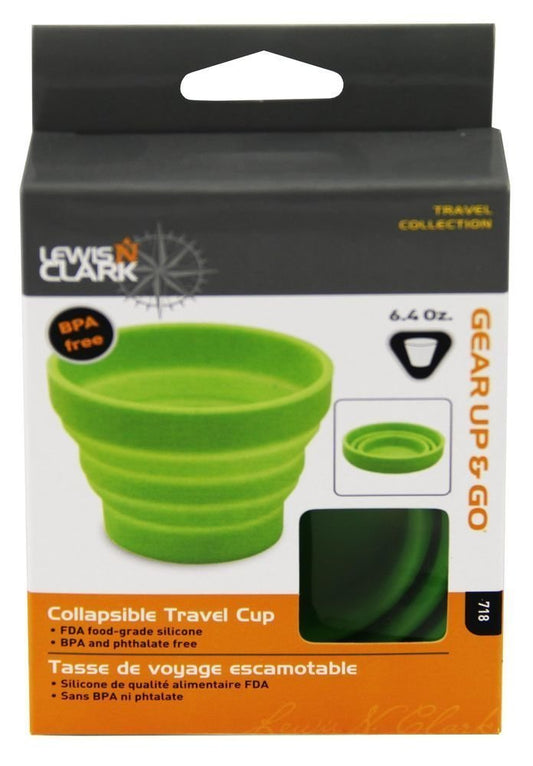 Lewis N. Clark Collapsible Travel Cup, 6.4oz, Green #718
