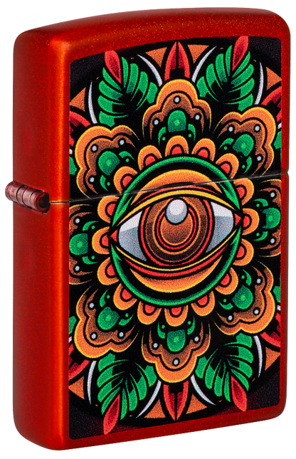 Zippo Trippy Eye Design, Metallic Red Lighter #48678
