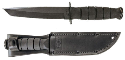 Ka-Bar Leather Sheath, USA Logo, Black, Fits Knife w/ 5 1/4" Blade #1256S