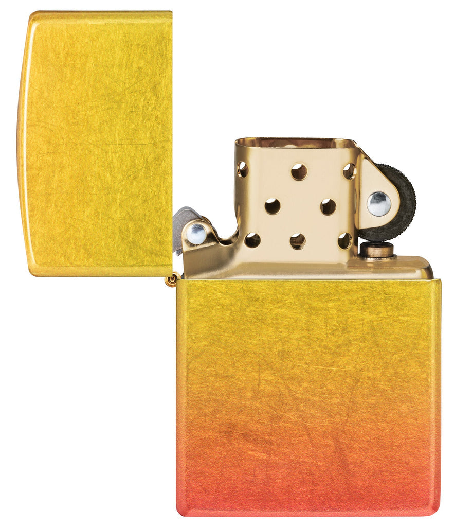 Zippo Sunset 540 Fusion Tumbled Brass Lighter #48512