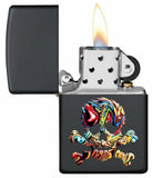 Zippo 3D Skull Sea of Thieves Pirate Genuine Black Matte Zippo Lighter #49187