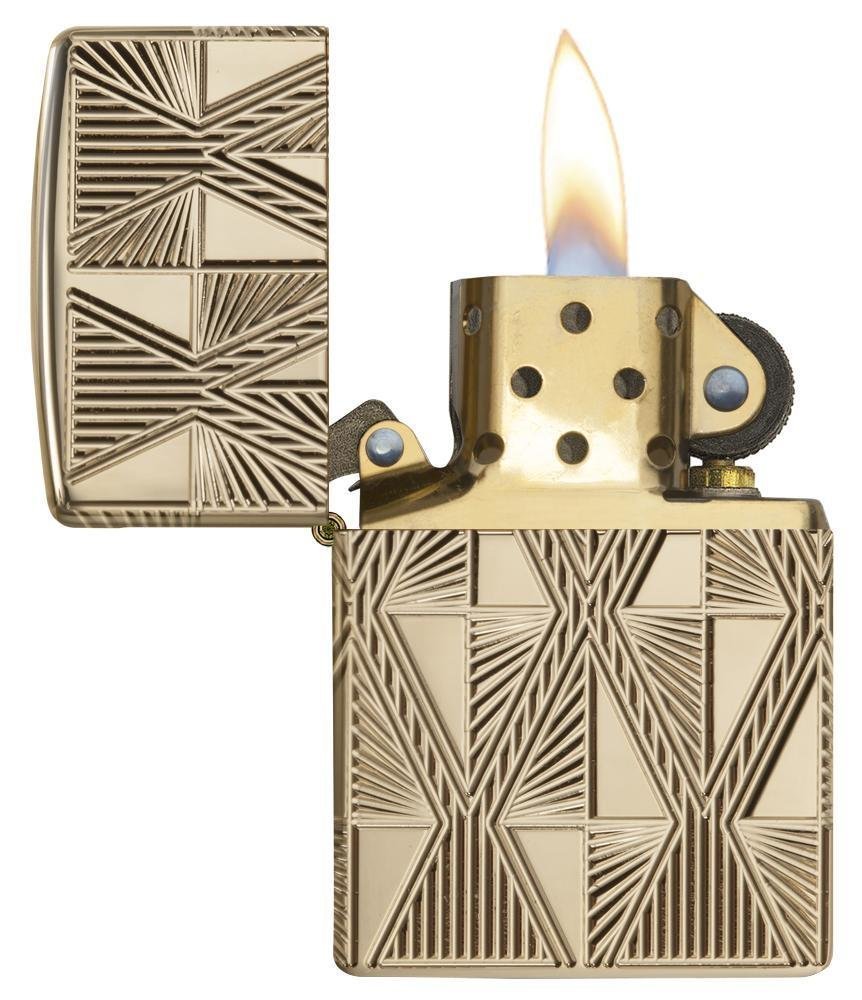 Zippo Luxury Diamond Design, 360° MultiCut Engraving, Windproof #29671