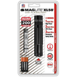MAGLITE XL50, LED 3-Cell Flashlight + 3 AAA Batteries, Black #XL50-S3016