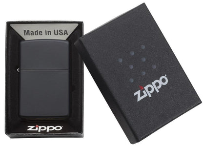 Zippo Classic Lighter, Matte Black, Windproof #218