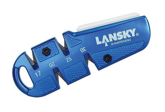 Lansky QuadSharp Pocket Sharpener, Multi-Angle, Carbide & Ceramic Stones #QSHARP