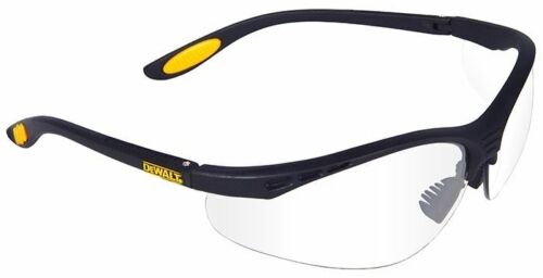 DeWalt DPG58 Reinforcer Safety Glasses, Black Frame Clear Lens #DPG58-11D