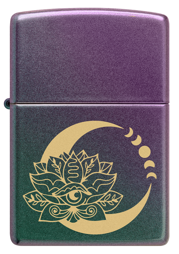 Zippo Lotus Flower Design, Iridescent Design Lighter #48587