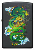 Zippo Ancient Asian Dragon, Genuine Black Matte Lighter #29839