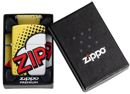 Zippo 50s Pop Art 540° Comic Book Design, Windproof Lighter #49533