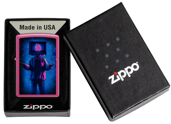 Zippo Cyberpunk TV Head Color Image Design, Frequency Color Lighter #48515