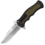 Cold Steel Crawford Model 1 Knife, OD Green/Black #20MWC