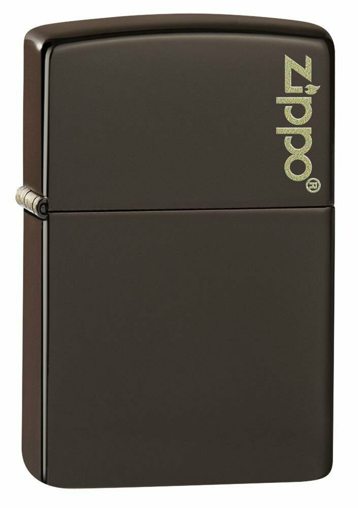 Zippo Classic Brown Chestnut with Logo Genuine Windproof Pocket Lighter #49180ZL