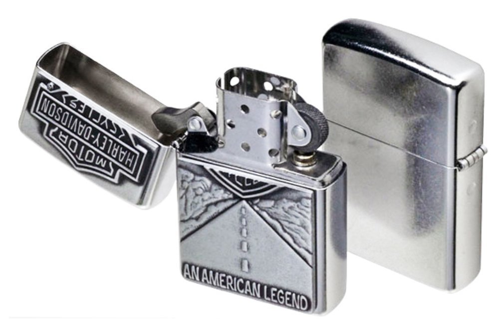 Zippo Harley-Davidson American Legend Emblem, Street Chrome