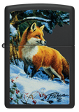 Zippo Linda Picken Fox Design, Black Matte Lighter #48596