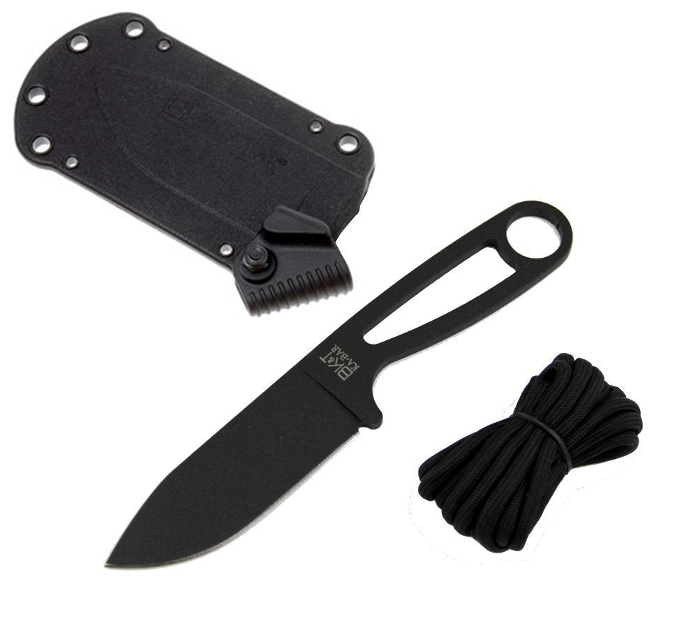 KA-BAR Becker Eskabar Straight Edge Carbon Steel Knife + Black Hard Sheath #BK14