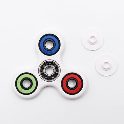 High Performance Spin-R Fidget Play Stress-Relief Tri-Spinner, White #11669W