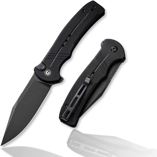 CIVIVI Cogent Knife, Black G10 Handle #C20038D-1