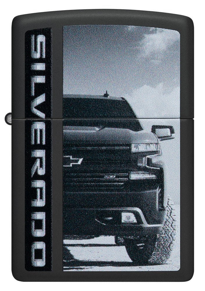 Zippo Chevy Silverado Truck, Black Matte Lighter #48407