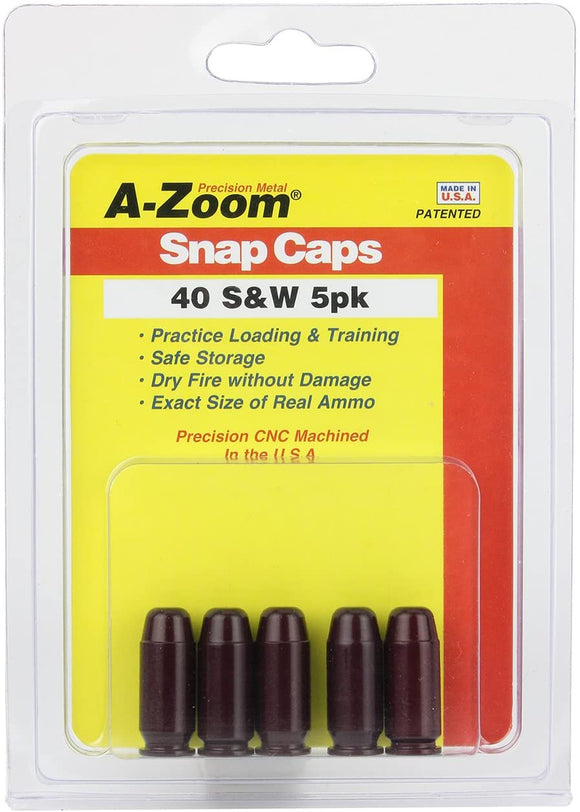 A-ZOOM 40 S & W SNAP CAP 5PK #15114