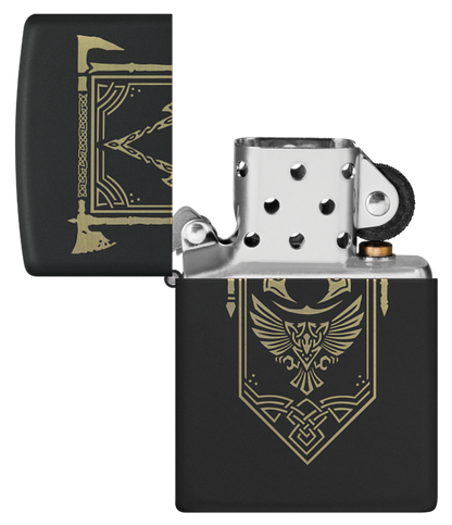 Zippo Gaming Assassins Creed Valhalla, Black Matte Lighter #48669