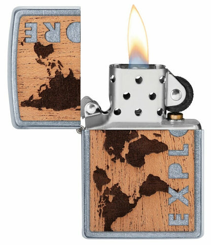 Zippo WOODCHUCK Explore Design, Windproof Lighter #49171